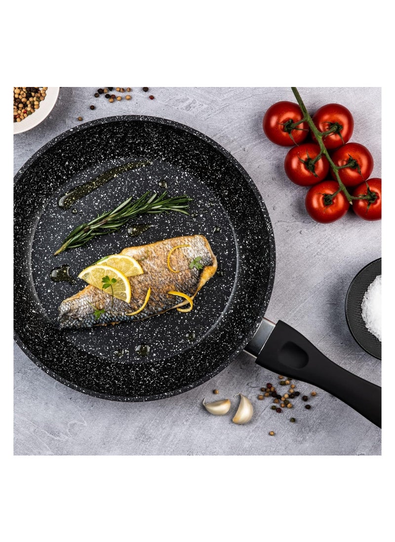 Westinghouse Westinghouse 30cm Non-Stick Fry Pan with Magnetic Turner – Forged Aluminum, Marble Coating, Induction Compatible, Cool-Touch Handle  - Image 3