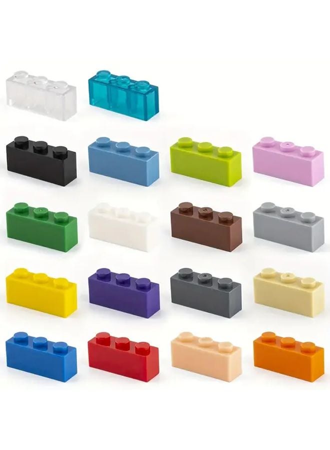 Sky Blue Building Blocks Set 20pcs Thick High Wall Bricks DIY Garden City Scenery Toys - Image 5