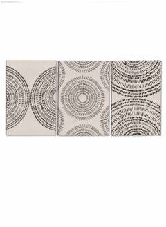 LOWHA Set Of 3 Framed Canvas Wall Arts Stretched Over Wooden Frame Various Shapes Paintings For Home Living Room Office Decor  - Image 4