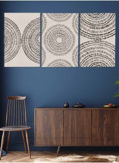LOWHA Set Of 3 Framed Canvas Wall Arts Stretched Over Wooden Frame Various Shapes Paintings For Home Living Room Office Decor  - Image 2