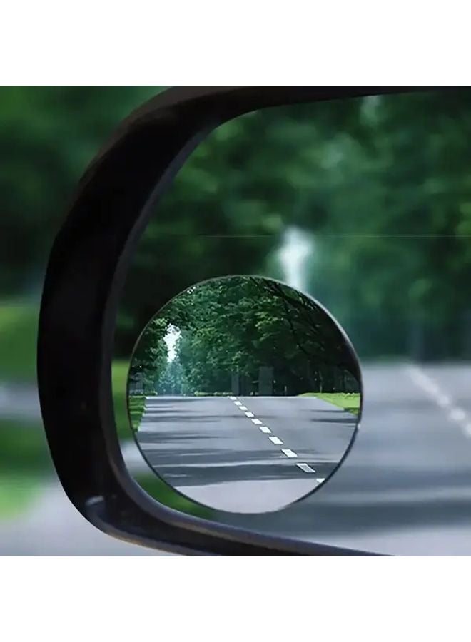 قطعتان من مرايا البقعة العمياء القابلة للتعديل بزاوية 360 درجة للسيارة، مرايا الرؤية الخلفية واسعة الزاوية للسلامة - Image 3