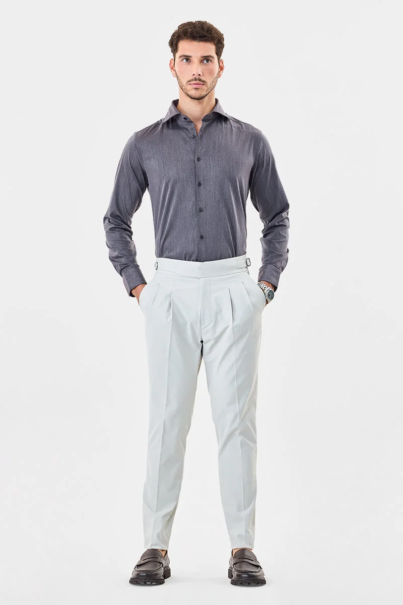 SNITCH Pleated Regular Fit Gurkha Trousers