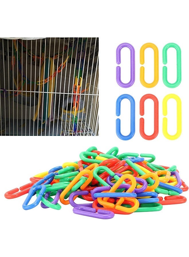 Plastic Chain Links, Colorful DIY Learning Toys, Educational Pet Chew Toys for Children, Classroom, Bird, Sugar Glider, Rat & Small Pets - Image 4
