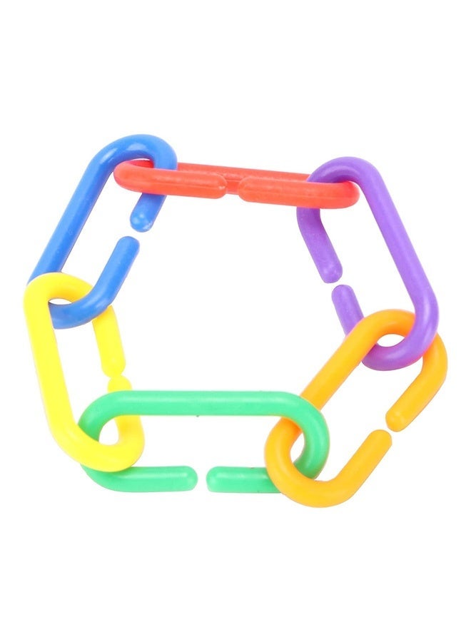 Plastic Chain Links, Colorful DIY Learning Toys, Educational Pet Chew Toys for Children, Classroom, Bird, Sugar Glider, Rat & Small Pets - Image 2