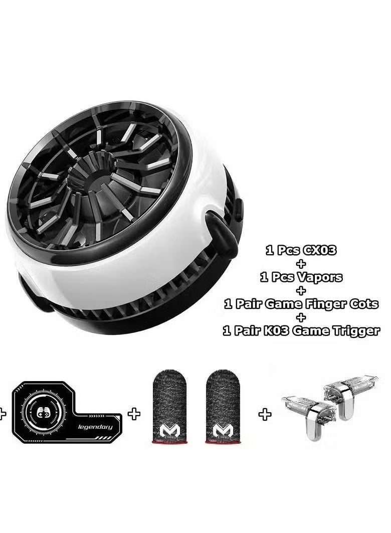 TIGER CX03 Phone Cooler With Wireless Charger – Fast Cooling Technology, Compatible with iPhone & Android, Enhanced Heat Dissipation, Wireless Charging Pad, Portable Mobile Gaming Accessory  - Image 1