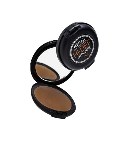 MNAJI AntiShine Powder HDPV  AntiShine Face MakeUp for Men  Natural Looking Makeup  Mens Cosmetics  Dark