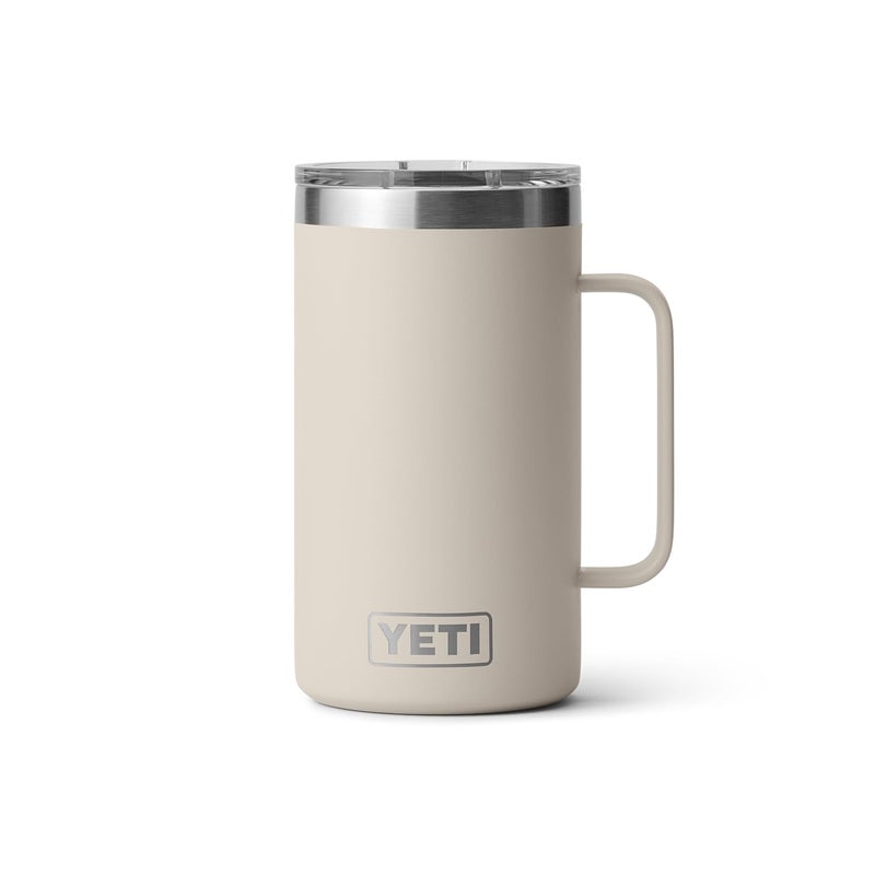 YETI Rambler 24 oz Mug, Vacuum Insulated, Stainless Steel with MagSlider Lid, Cape Taupe - Image 3
