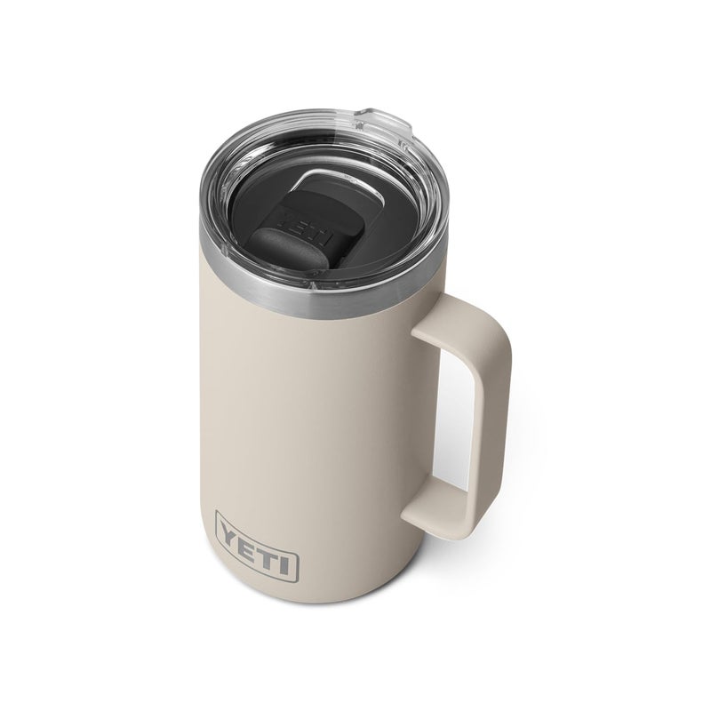 YETI Rambler 24 oz Mug, Vacuum Insulated, Stainless Steel with MagSlider Lid, Cape Taupe - Image 1