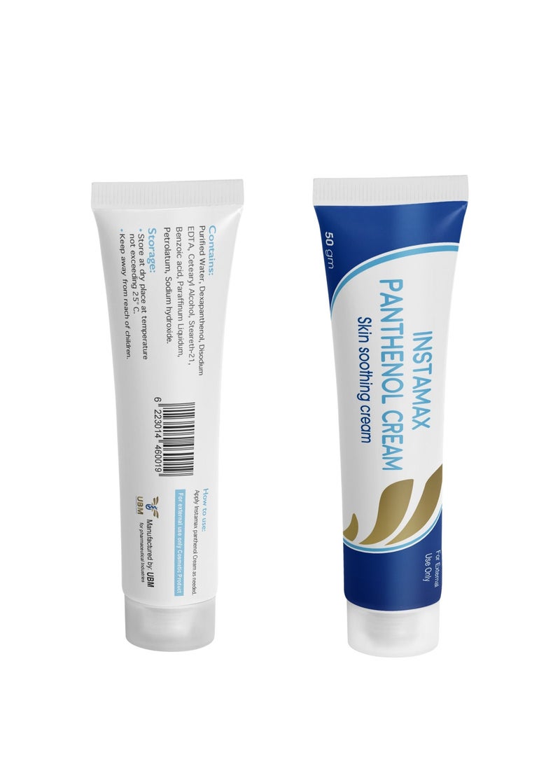 UBM Instamax Panthenol Cream - Sensitive Skin Moisturizer -Wound healing, Burns, Sun damage, Itching, Eczema & Rederimide Cream 10% Urea - For Cracked Heels, Dry Knees, Strawberry Skin, Exfoliation, Toning & Excessive Dryness. Bundle - Image 2