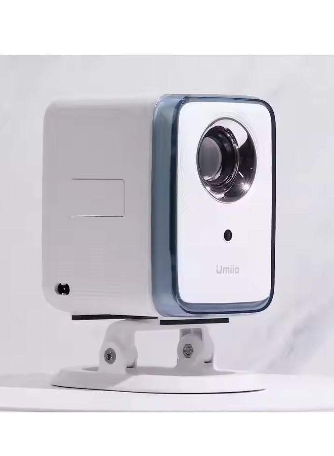 Umiio U20 Portable Video Projector, 200 ANSI Lumens, 2.4/5G WiFi/Bluetooth/HDMI/USB/Audio, Built-in Speaker, 4K Home Theater Projector Android 9 Automatic Keystone Correction Portable LCD for Movie, Music, TV games, Office Work, Meetiongs Projector with Stand White - Image 5