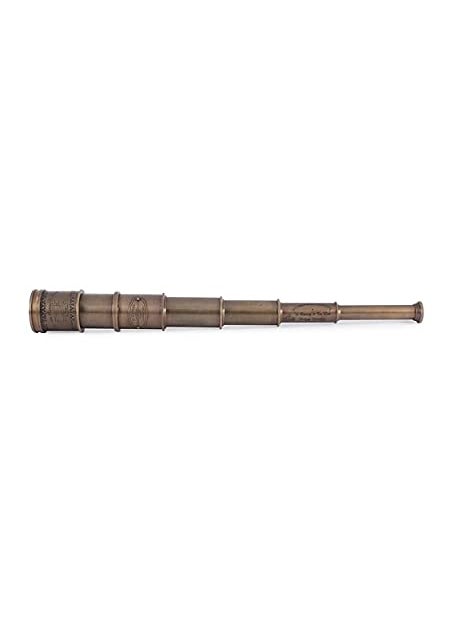 Ximdeco Ximdeco Nautical Brass Antique Vintage Style Opticals Telescope Lens 195 Inches with Wooden Sheesham Box  - Image 4