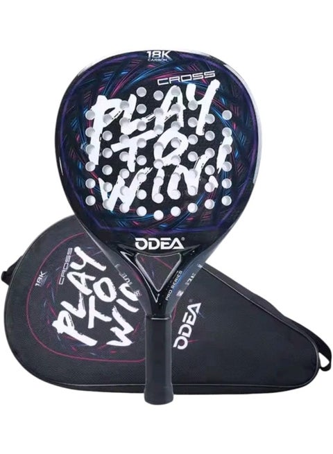 مضرب بادل ، مع حقيبة حمل رياضية ( متعدد الألوان ) مضرب تنس رياضي مصنوع من الكربون للرجال والنساء مع شنطة بادل