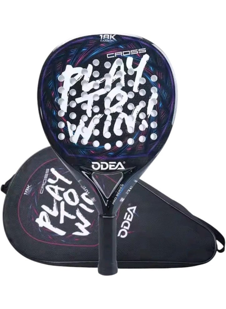 ODEA Padel Racket, with Sports Carrying Bag (Multicolor) Carbon Sports Tennis Racket for Men and Women with Padel Bag - Image 1