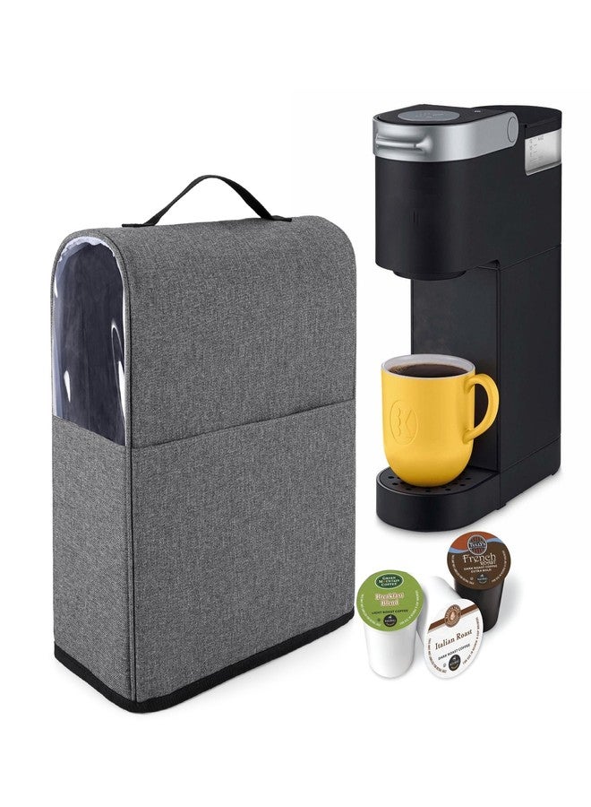 CURMIO Coffee Maker Dust Cover Compatible for Keurig K-Mini and K-Mini Plus, Coffee Making Machine Cover with Pockets for K Cup, Cover Only - Image 1