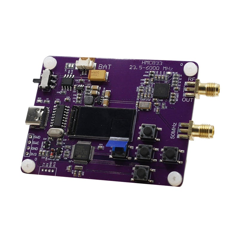 6GHz RF Signal Generator 23.5MHZ-6000MHz Push button version oled screen display HMC833 - Image 5