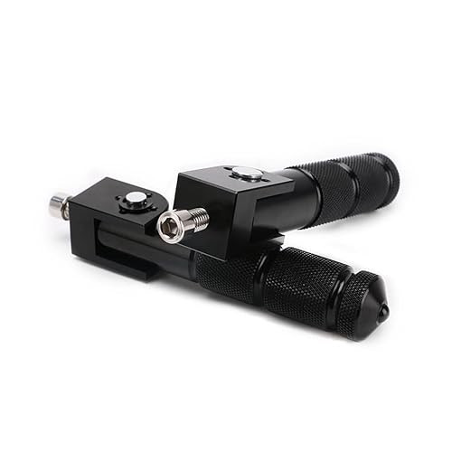 PACEWALKER 8mm Motorcycle Footpegs Universal Foldable Foot Pegs CNC Non-Slip Foldable Aluminum Pegs Compatible with Yamaha Honda Suzuki Kawasaki Ducati Aprilia Electric Motorbikes ATV - Image 1