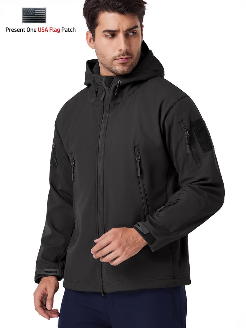 ReFire Gear Men's Army Special Ops Military Tactical Jacket Softshell Fleece Hooded Outdoor Coat - Image 4