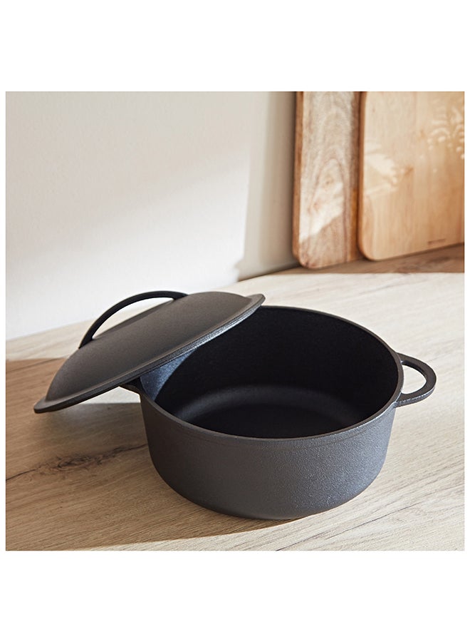 Home Box Ferrea Cast Iron Casserole 32 x 5.5 x 32 cm  - Image 2