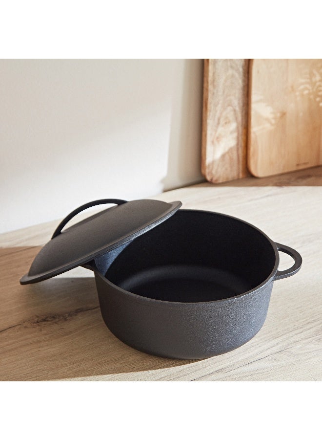 Home Box Ferrea Cast Iron Casserole 32 x 5.5 x 32 cm  - Image 3