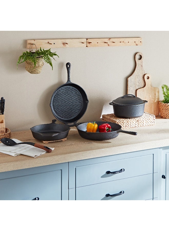 Home Box Ferrea Cast Iron Casserole 32 x 5.5 x 32 cm  - Image 5