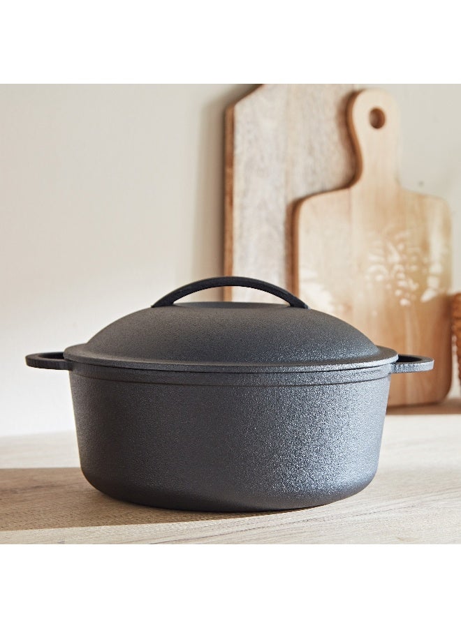 Home Box Ferrea Cast Iron Casserole 32 x 5.5 x 32 cm  - Image 2