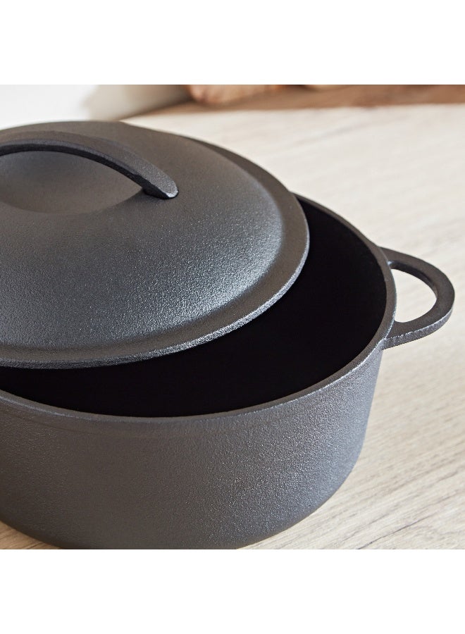 Home Box Ferrea Cast Iron Casserole 32 x 5.5 x 32 cm  - Image 4