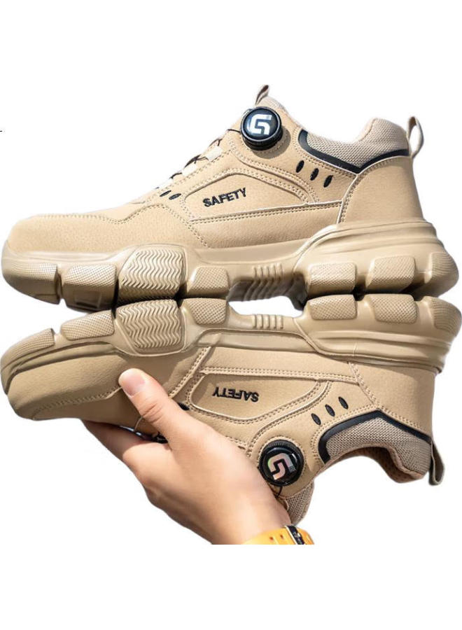 Fumer Men'S Steel Toe Anti-Smashing Anti-Stab Soft Bottom Waterproof Anti-Odor Safety Work Site Functional Shoes F055L 37 - Image 2