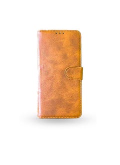ماركة غير محددة جراب جلدي قلاب لهاتف شاومي ريدمي نوت 9S/9 Pro/9 Pro Max، مزود بفتحة للبطاقات، وحزام بإغلاق مغناطيسي، وغطاء داخلي من السيليكون ، يوفر حماية فائقة لهاتف شاومي ريدمي نوت 9S/9 Pro/9 Pro Max (6.67 بوصة) (لون الجمل)  - Image 1