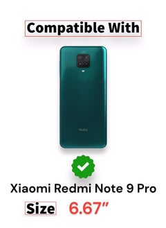 ماركة غير محددة جراب جلدي قلاب لهاتف شاومي ريدمي نوت 9S/9 Pro/9 Pro Max، مزود بفتحة للبطاقات، وحزام بإغلاق مغناطيسي، وغطاء داخلي من السيليكون ، يوفر حماية فائقة لهاتف شاومي ريدمي نوت 9S/9 Pro/9 Pro Max (6.67 بوصة) (لون الجمل)  - Image 4