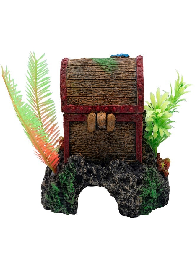 GloFish Aquarium Décor and Pump, Treasure Chest Air Pump Decoration for Fish Tanks, Multicolor - Image 2