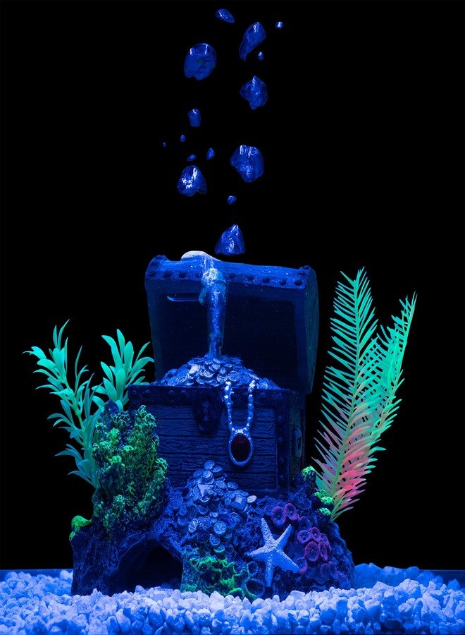 GloFish Aquarium Décor and Pump, Treasure Chest Air Pump Decoration for Fish Tanks, Multicolor - Image 4