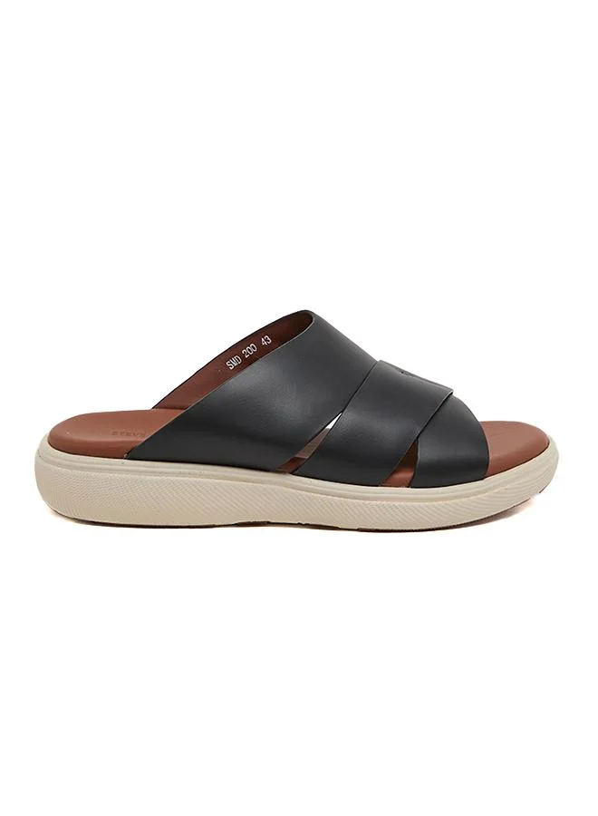 ستيف مادن Smd 200 Black Men'S Arabic Comfort Sandals