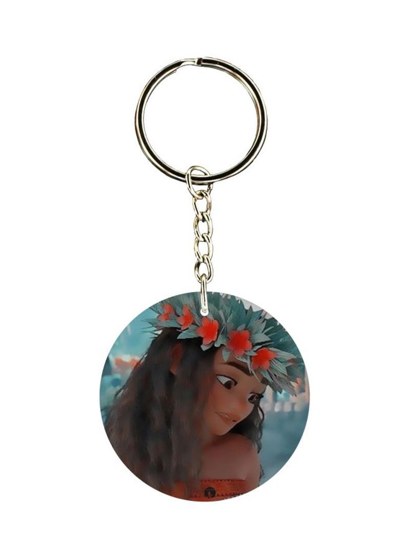 Moana Printed Single Sided Keychain