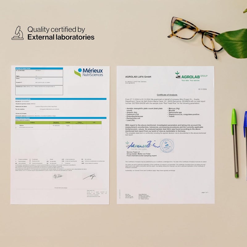 Zenement Red Yeast Rice 540 Vegan Tablets Provides 29mg Monacolin K Enriched with Coenzyme Q10 and Vitamin B3 Citrinin Free Zenement - Image 5