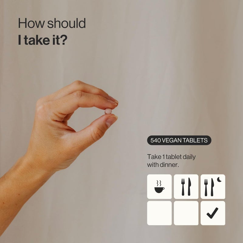 Zenement Red Yeast Rice 540 Vegan Tablets Provides 29mg Monacolin K Enriched with Coenzyme Q10 and Vitamin B3 Citrinin Free Zenement - Image 3