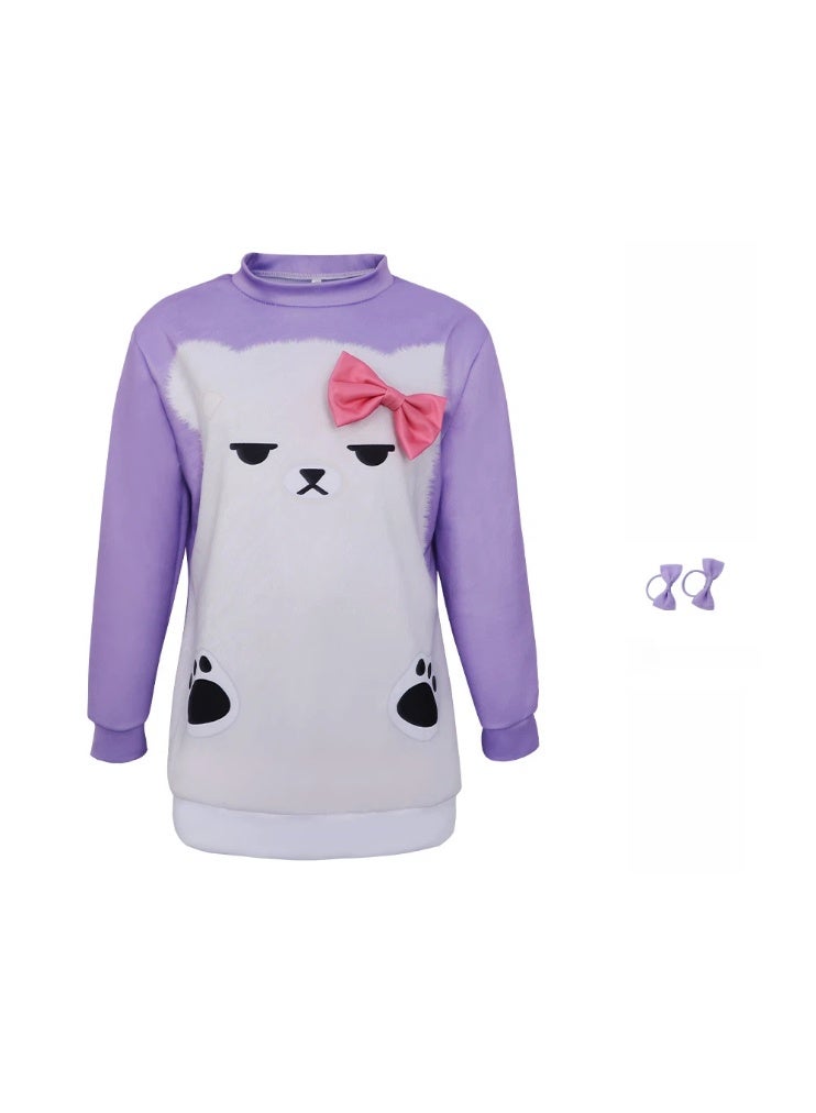 عام كي بوب: طقم بيجامات لطيف من صائدي الشياطين طقم بيجامات ميرا أزياء تنكرية (بما في ذلك أغطية الرأس) - Image 1