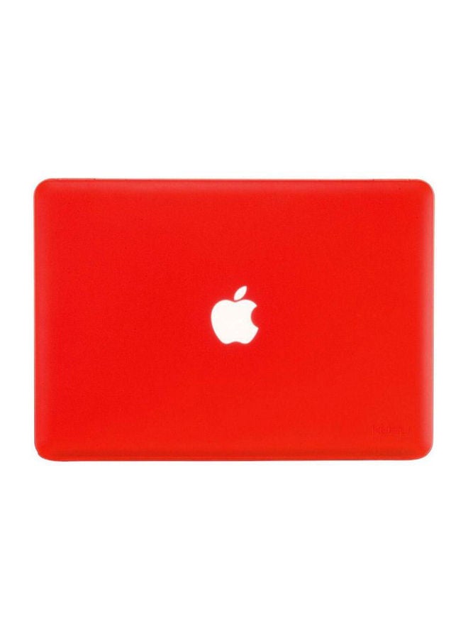 نيبمينينت غطاء حماية صلب مغلف بالمطاط لجهاز أبل ماك بوك آير أحمر - Image 2