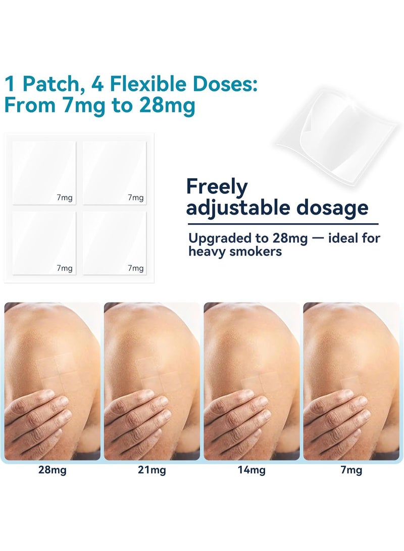 Kingone Nicotine Patches - Transdermal System Transparent Patch - Smoking or Vaping Quitting Aid - Step 1-21mg (Step 1-28mg-15 Phtches) - Image 2
