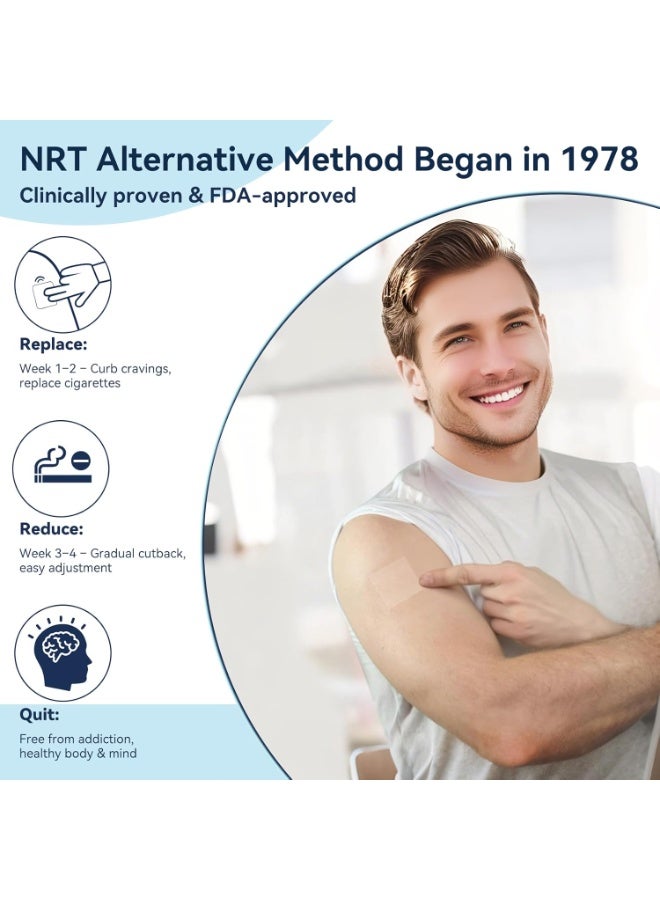Kingone Nicotine Patches - Transdermal System Transparent Patch - Smoking or Vaping Quitting Aid - Step 1-21mg (Step 1-28mg-15 Phtches) - Image 3