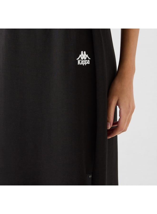 Kappa Kappa Logo Detail Skirt with Elasticated Waistband and Zipper Slit  - Image 4