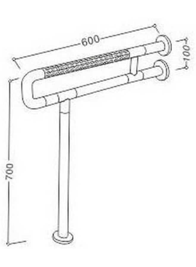 Wall Ground Mounted Fixed Grab Bar - Image 2