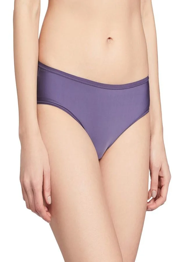 ترايامف Triumph International Synthetic Women's Plain/Solid Hipster (Pack of 1) (755I850_Slate_S)
