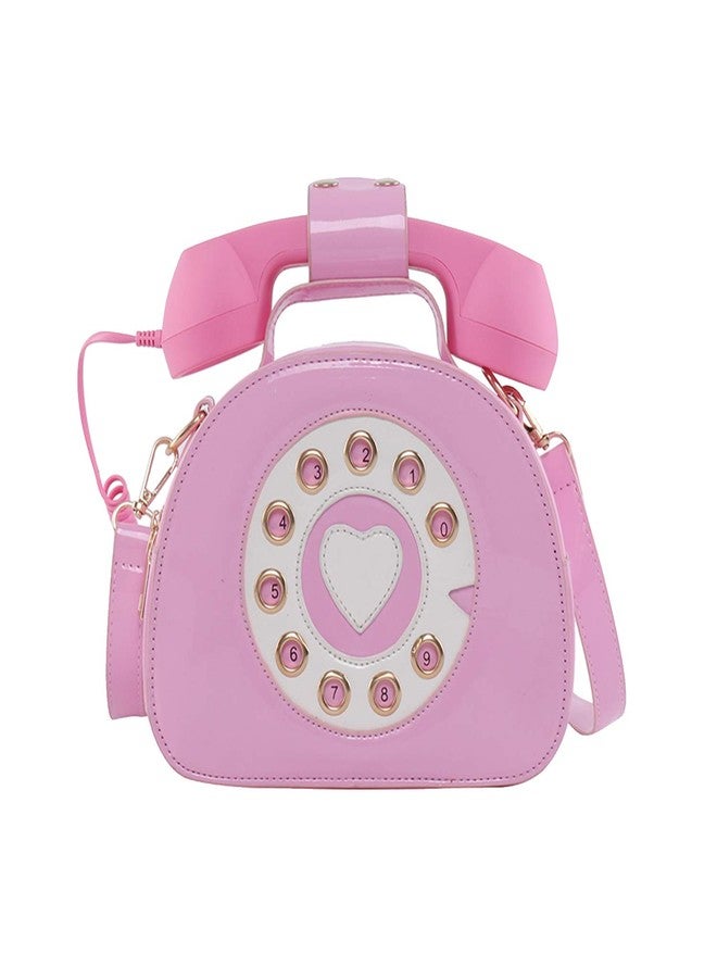 SUKUTU Telephone Shaped Purse Shoulder Crossbody Tote Bags Women Retro Phone Top-Handle Handbags for Girls - Image 1