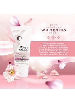 Qraa Advanced Lacto Dark Underarm Whitening Cream 50G For Even Toned Underarms Paraben Free  - Image 3