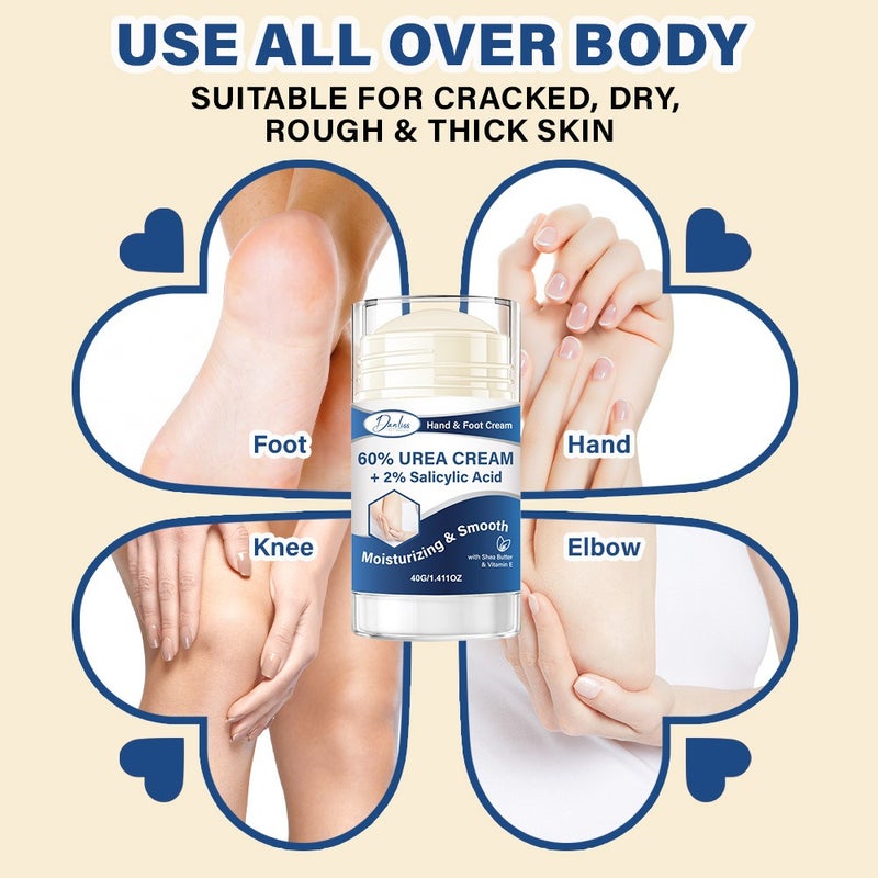 Danliss 60% Urea Hand and Foot Repair Stick 40g, 2% Salicylic Acid for softening calluses and cracked heels - Image 3