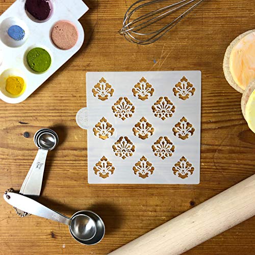Designer Stencils Mini Damask Allover Cookie and Craft Stencil CM008 by Designer Stencils - Image 3