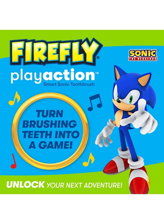 FIREFLY Play Action Sonic The Hedgehog Toothbrush Kit, Interactive Battery Operated Toothbrush with Lights, Music and Games, Batteries Included, Ages 3+ - Image 2