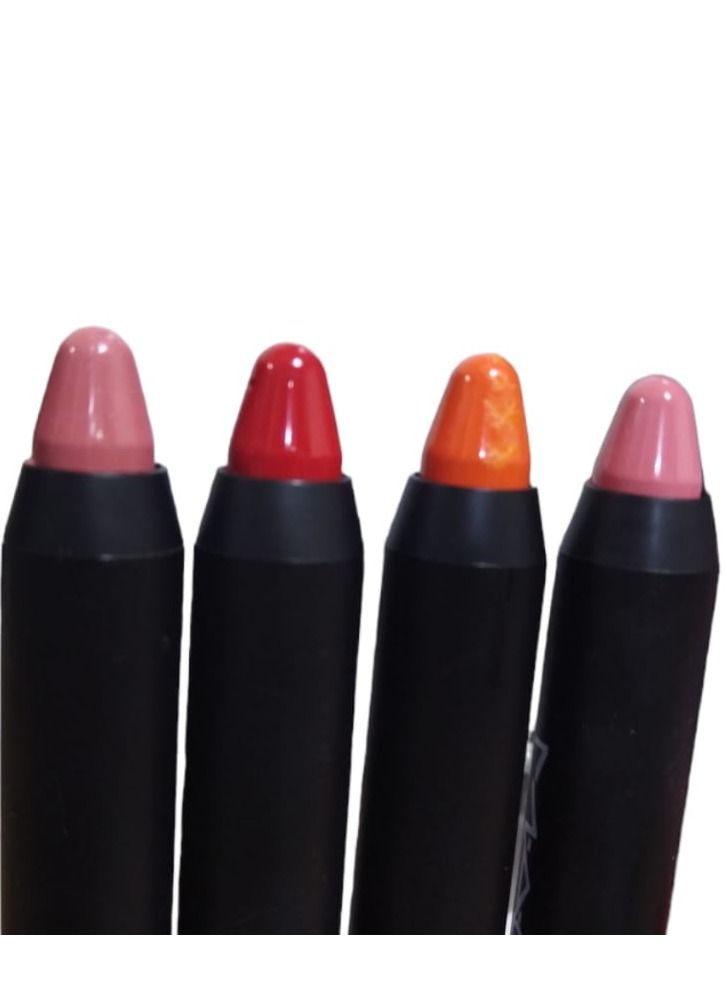 Lip Stick 4 Colors Set for Girls With Lip Balm And Protection From Cracks - Image 2
