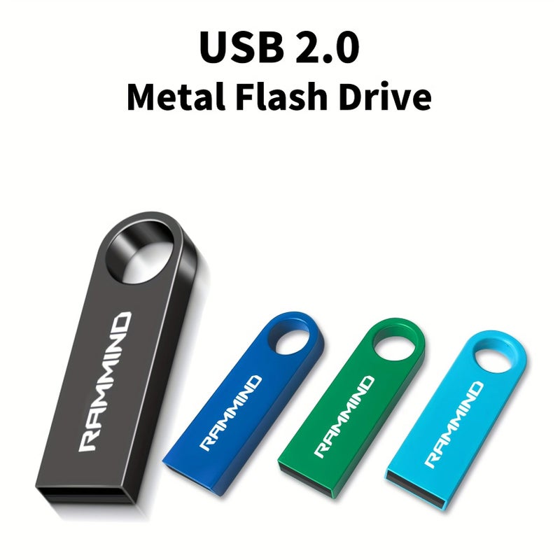 USB 2.0 فلاش درايف بألوان مختلفة جديدة، سعة تخزين 4 جيجابايت، أزرق سماوي طراز E90، للكمبيوتر الشخصي واللابتوب والتابلت والهاتف وصوت السيارة وأجهزة الألعاب. - Image 1