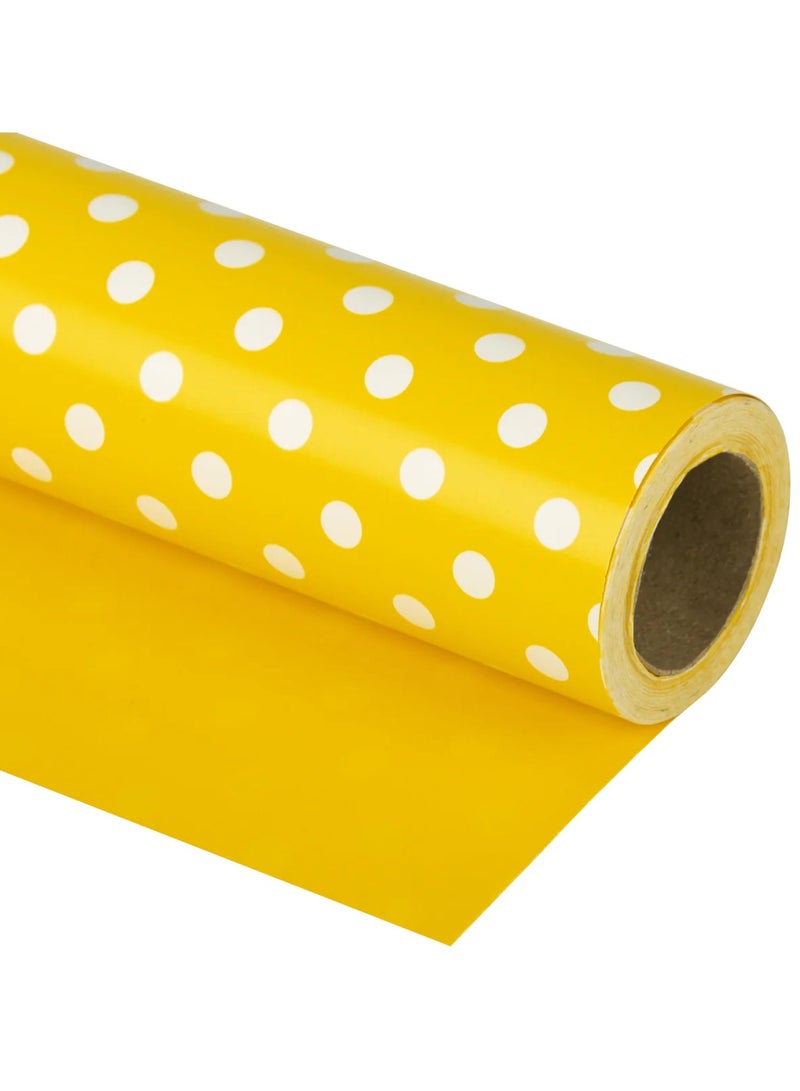 Terabyte POLYSTER ROLL 4 METER YELLOW (PACK OF 2) WRAPPING PAPER FOR GIFT PACKING - Image 3